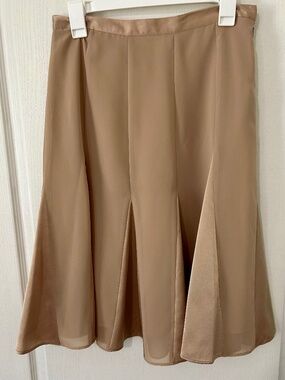 Skirt Vintage Godet Pleated 90s Preppy Corporate Chic